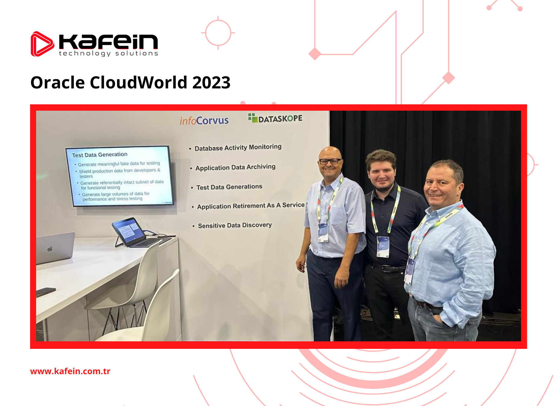 Kafein Teknoloji dünyaya açılmaya devam ediyor!