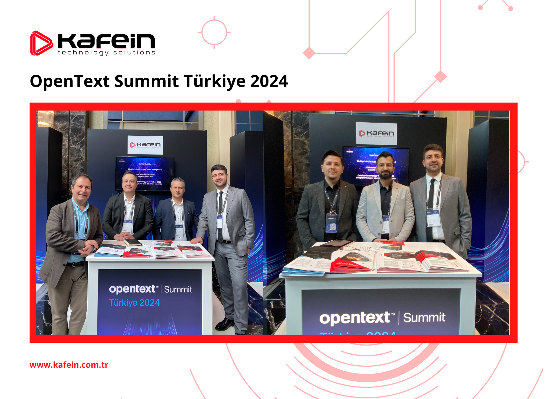 Kafein Teknoloji OpenText Summit Türkiye 2024'te Yerini Aldı!