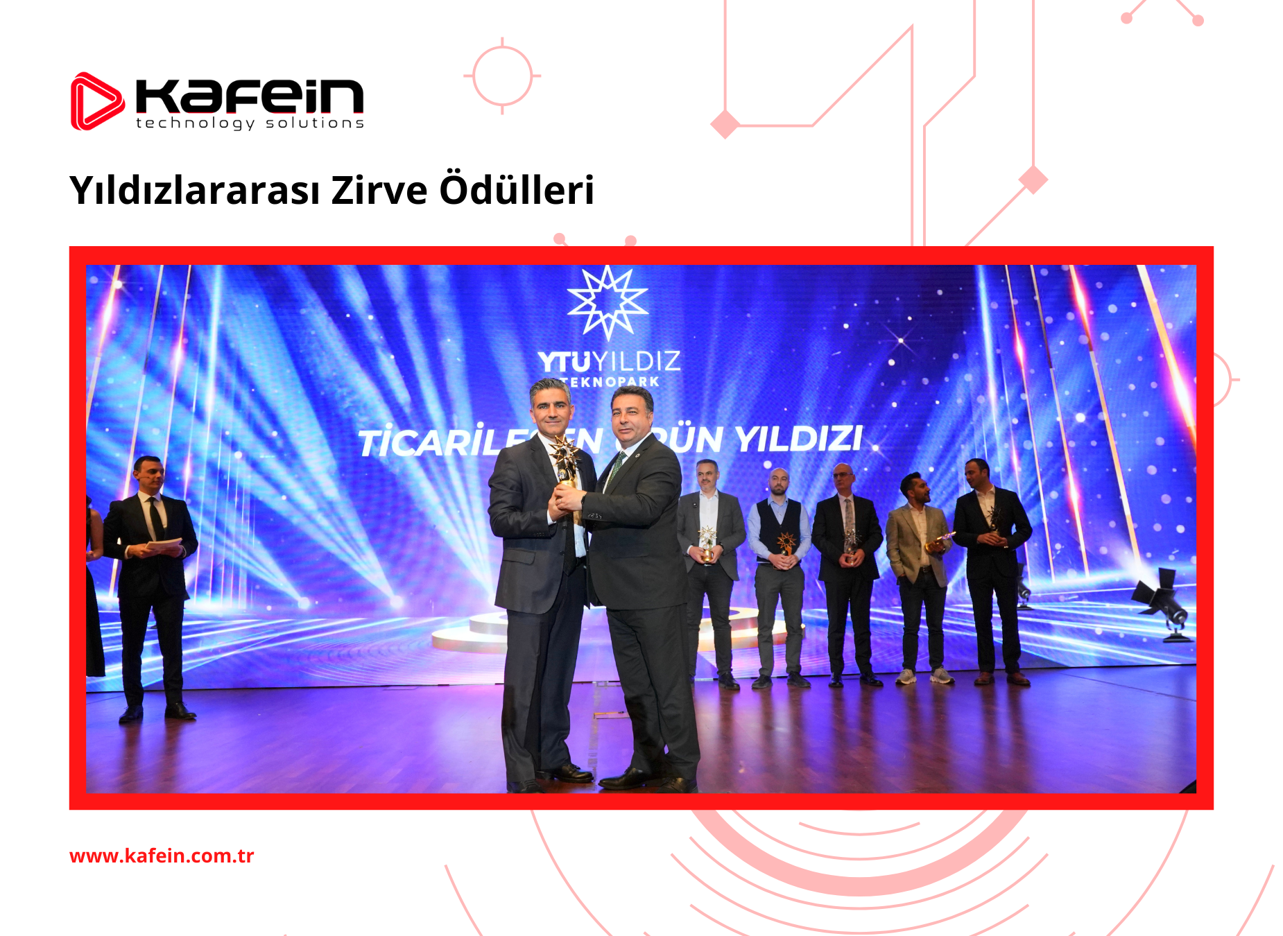 Kafein Teknoloji "Yıldızlararası Zirve Ödülleri" gecesine katıldı!